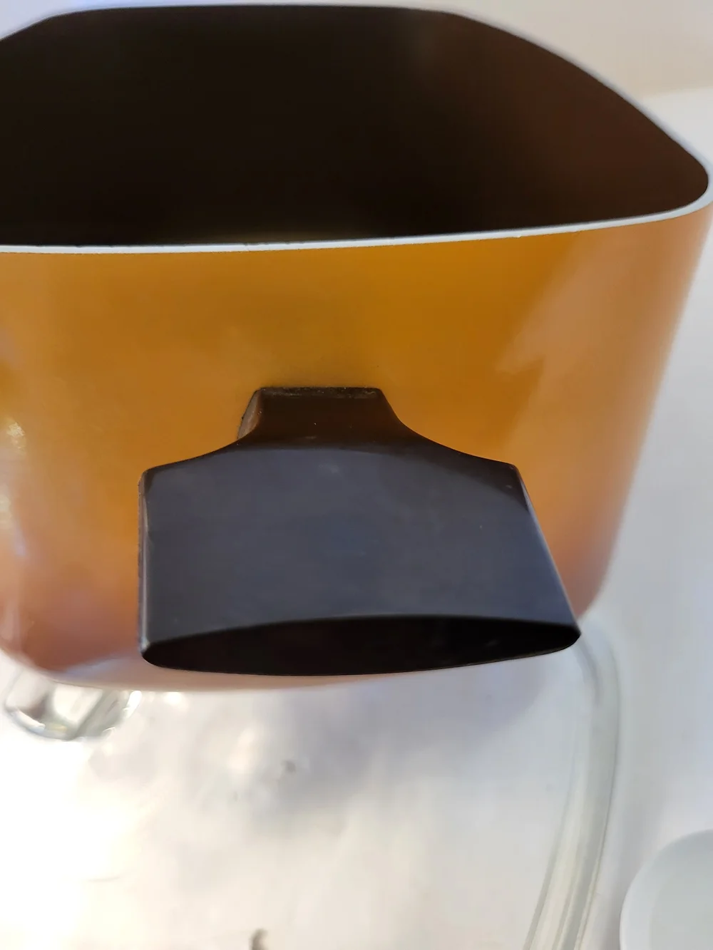 1970s Burnt Orange Ombre West Bend Replacement Casserole Pan with Glass Lid
